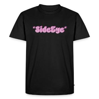 SideEye Œil latéral - T-shirt Premium bio Homme - noir - Devant - Nico (187cm)