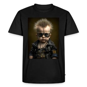 Cool Punk Baby - T-shirt Premium bio Homme - noir - Devant - Nico (187cm)