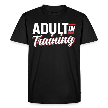 Adult In Education Birthday Adult - Men's Premium Organic T-Shirt - black - Front - Nico (187cm)