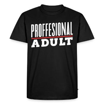 Professional Adult Birthday Adult - Men's Premium Organic T-Shirt - black - Front - Nico (187cm)