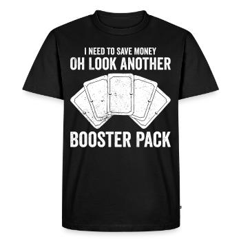 Funny Trading Card Game TCG - Men's Premium Organic T-Shirt - black - Front - Nico (187cm)