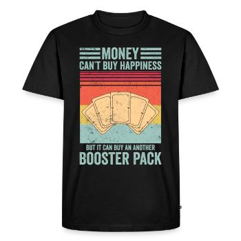 Funny Trading Card Game TCG Retro - Men's Premium Organic T-Shirt - black - Front - Nico (187cm)