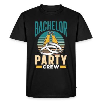 Équipe Bachelor Party Bachelor - T-shirt Premium bio Homme - noir - Devant - Nico (187cm)