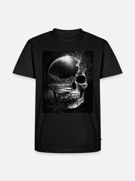 Moonshine Skull - Men's Premium Organic T-Shirt - black