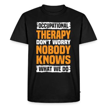 Occupational Therapy Job Occupational Therapist - Men's Premium Organic T-Shirt - black - Front - Nico (187cm)