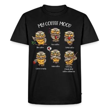 Amoureux des oiseaux sauvages - T-shirt Premium bio Homme - noir - Devant - Nico (187cm)