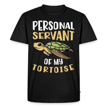 Serviteur personnel de My Tortoise Whisperer - T-shirt Premium bio Homme - noir - Devant - Nico (187cm)