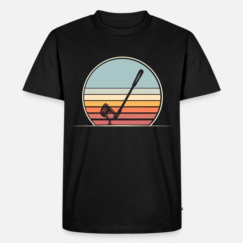 Golfeurs de golf - T-shirt Premium bio Homme - noir