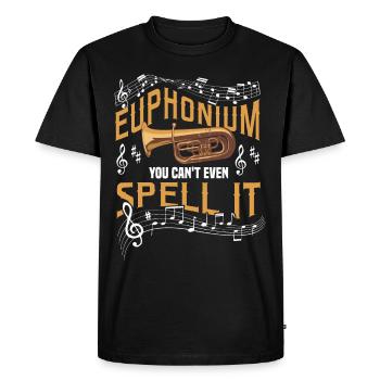Euphonium Euphonium Player Brass Euphonist Euphonist - Men's Premium Organic T-Shirt - black - Front - Nico (187cm)