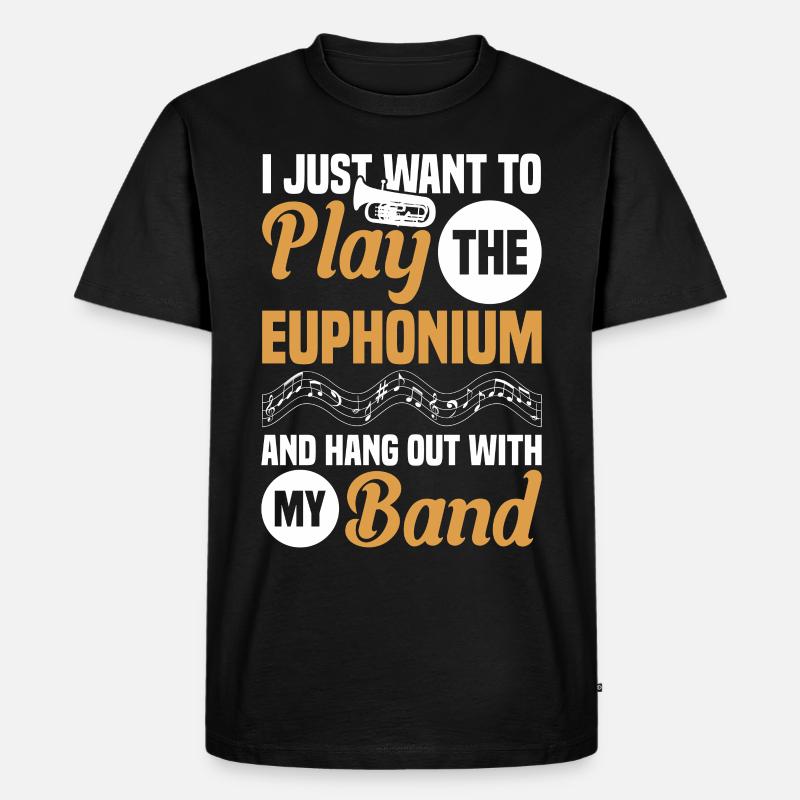 Euphonium Euphoniumspieler Blechbläser Euphonist - Männer Premium Bio T-Shirt - Schwarz