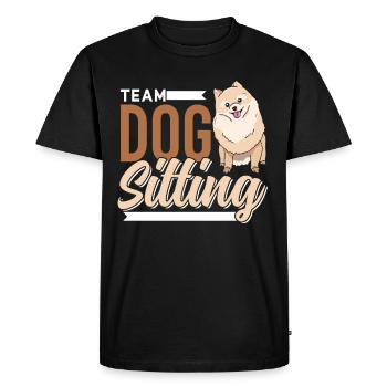Team Dog Sitting Dog Sitting Dog Dog Sitter - Men's Premium Organic T-Shirt - black - Front - Nico (187cm)