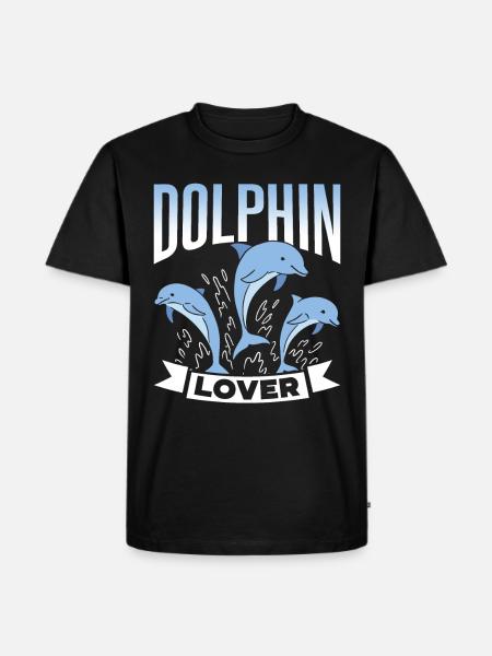 Delfin elskere Delfiner Delfiner Delfiner Delfiner - Herre Premium økologisk T-shirt - sort