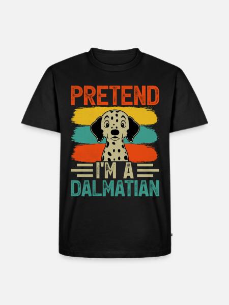 Pretend I'm a dalmatian - Men's Premium Organic T-Shirt - black
