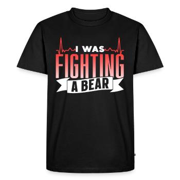 I have struggled with a bear recovery patient - Men's Premium Organic T-Shirt - black - Front - Nico (187cm)