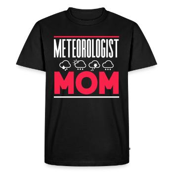Météorologue Mama Profession Météorologue Météorologie - T-shirt Premium bio Homme - noir - Devant - Nico (187cm)