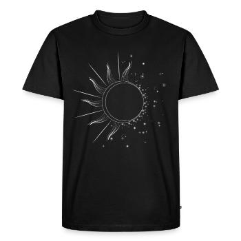 Astronome d’astronomie de l’éclipse lunaire - T-shirt Premium bio Homme - noir - Devant - Nico (187cm)