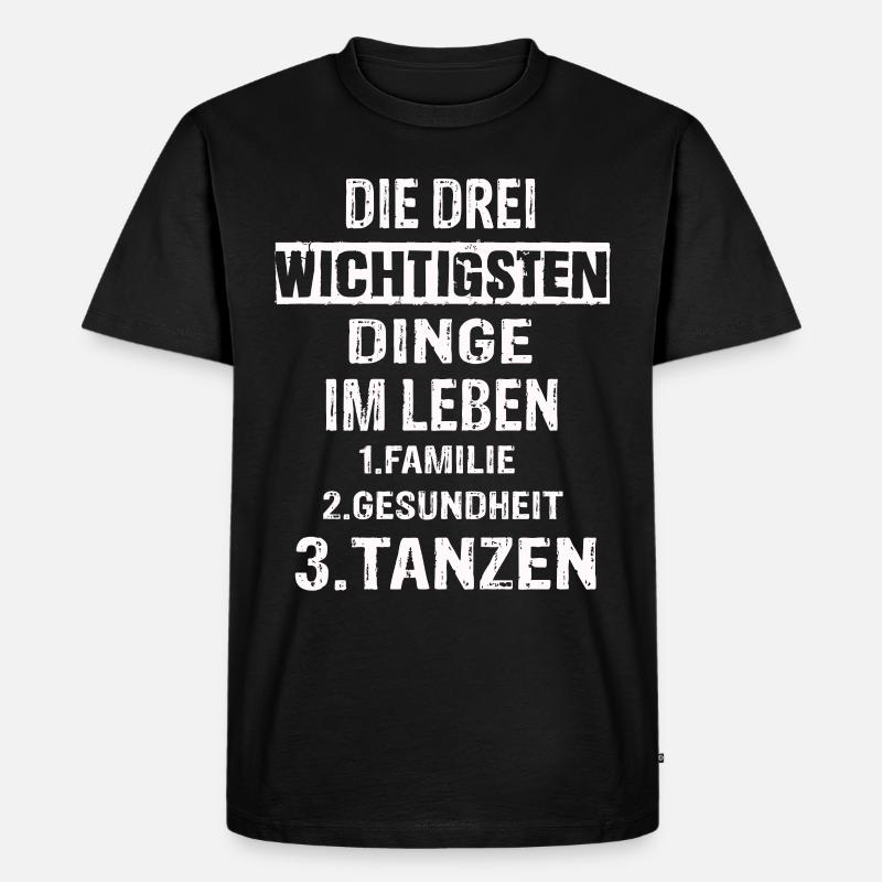 Tanzen - Männer Premium Bio T-Shirt - Schwarz