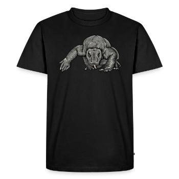 Komodo dragon I Komodo dragon motif for reptiles - Men's Premium Organic T-Shirt - black - Front - Nico (187cm)