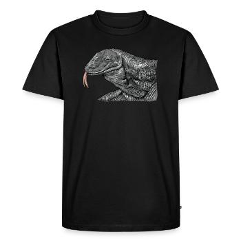 Komodo dragon I Komodo dragon motif for reptiles - Men's Premium Organic T-Shirt - black - Front - Nico (187cm)