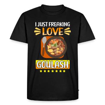 Goulash Goulasch hongrois Cadeau - T-shirt Premium bio Homme - noir - Devant - Nico (187cm)
