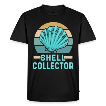 Collecteurs de coquillages Les collecteurs de moules ramassent les moules - T-shirt Premium bio Homme - noir - Devant - Nico (187cm)