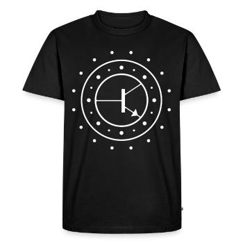 Génie électrique Génie électrique - T-shirt Premium bio Homme - noir - Devant - Nico (187cm)