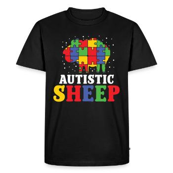 Autismus Autistic Sheep Autism Awareness - Männer Premium Bio T-Shirt - Schwarz - Vorne - Nico (187cm)