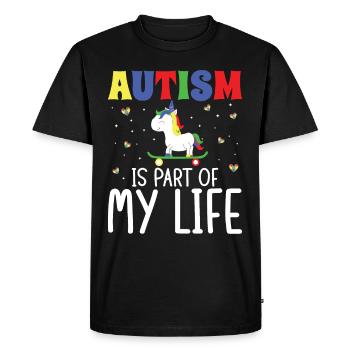 Autismus Autism Part Of My Life Autism Awareness - Men's Premium Organic T-Shirt - black - Front - Nico (187cm)