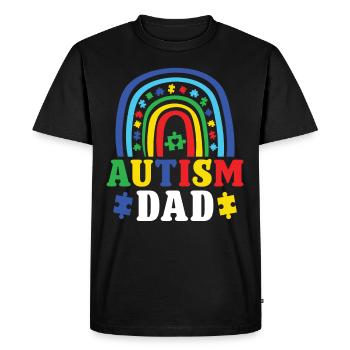 Autism Autism Dad Tolerance Autism Awareness - Men's Premium Organic T-Shirt - black - Front - Nico (187cm)