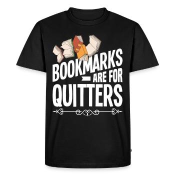 Rat de bibliothèque Livres Lire Livre Rat de bibliothèque - T-shirt Premium bio Homme - noir - Devant - Nico (187cm)