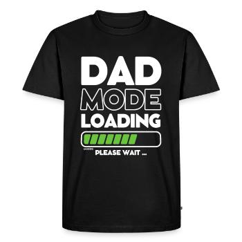 Loading soon daddy -DAD mode loading - Men's Premium Organic T-Shirt - black - Front - Nico (187cm)