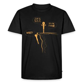 Physics Formula Scientist - Men's Premium Organic T-Shirt - black - Front - Nico (187cm)