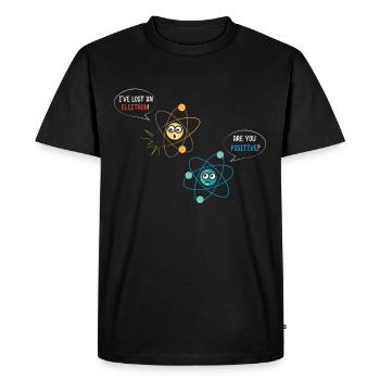 I lost an electron - Men's Premium Organic T-Shirt - black - Front - Nico (187cm)