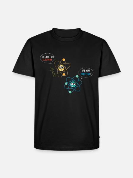 I lost an electron - Men's Premium Organic T-Shirt - black