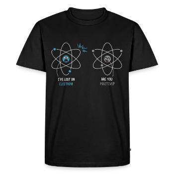 Quantum Physics Science Formula - Men's Premium Organic T-Shirt - black - Front - Nico (187cm)