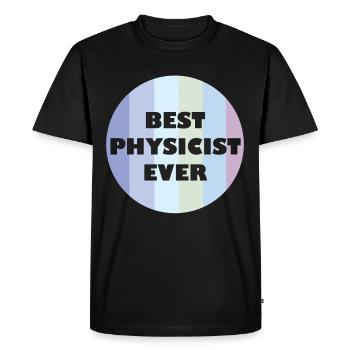 Retro Physics Lover Educational - Men's Premium Organic T-Shirt - black - Front - Nico (187cm)