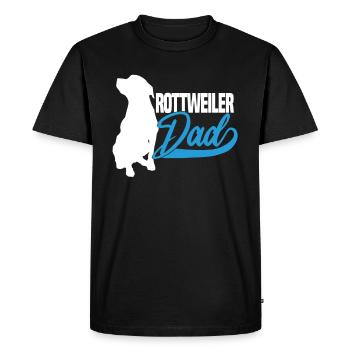 Rottweiler Dad - Men's Premium Organic T-Shirt - black - Front - Nico (187cm)