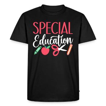 Special education Special education Special education teacher Profession - Men's Premium Organic T-Shirt - black - Front - Nico (187cm)