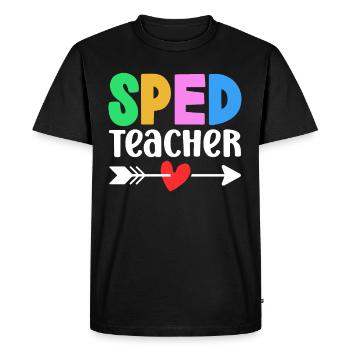 Enseignante ou enseignant en éducation spécialisée Profession d’éducateur spécialisé - T-shirt Premium bio Homme - noir - Devant - Nico (187cm)