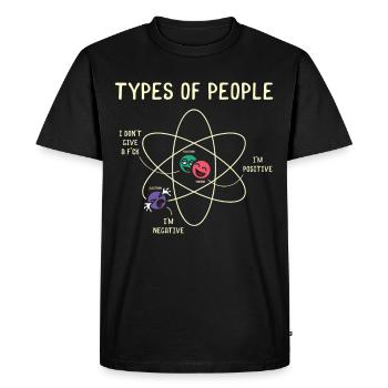 Physical Science - Men's Premium Organic T-Shirt - black - Front - Nico (187cm)