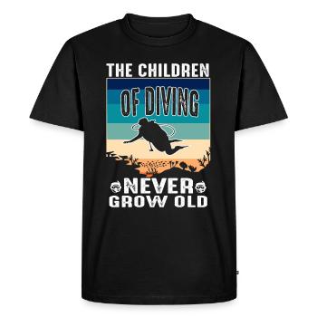 Its my Therapy - Scuba Diving T- shirt - Men's Premium Organic T-Shirt - black - Front - Nico (187cm)