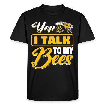 beekeeper beekeeper bees honey bee beekeeping - Men's Premium Organic T-Shirt - black - Front - Nico (187cm)