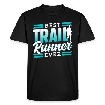 Best Trail Runner of All Time Running Trail Run - Men's Premium Organic T-Shirt - black - Front - Nico (187cm)