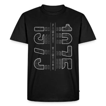 Finest Vintage 1975 Year of birth 1975 Birthday - Men's Premium Organic T-Shirt - black - Front - Nico (187cm)