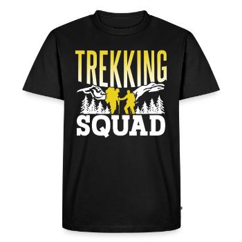 Trekking Team Randonneurs Randonneurs Randonnée - T-shirt Premium bio Homme - noir - Devant - Nico (187cm)
