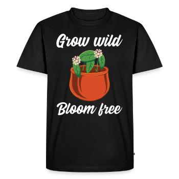 Cultivez sans fleurs sauvages - T-shirt Premium bio Homme - noir - Devant - Nico (187cm)