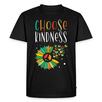 Choisissez la convivialité Inspiration Motivation - T-shirt Premium bio Homme - noir - Devant - Nico (187cm)