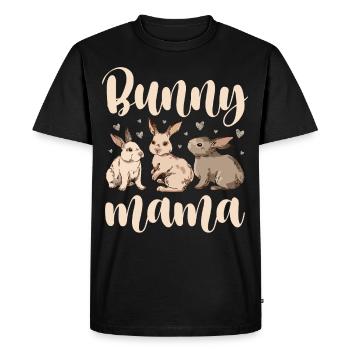 Bunny Mom Rabbit Lover Best Mom Ever - Men's Premium Organic T-Shirt - black - Front - Nico (187cm)