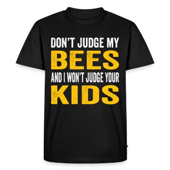 Beekeepers Bees Honey bees Beekeeping - Men's Premium Organic T-Shirt - black - Front - Nico (187cm)
