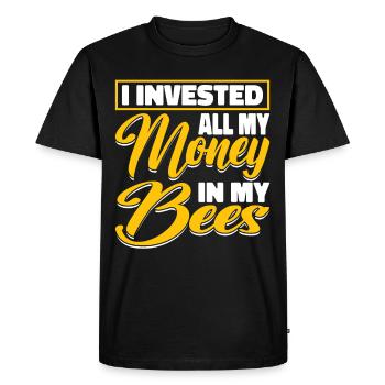 Beekeepers Bees Honey bees Beekeeping - Men's Premium Organic T-Shirt - black - Front - Nico (187cm)